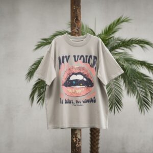 Oversized T-shirt – VOICE sand