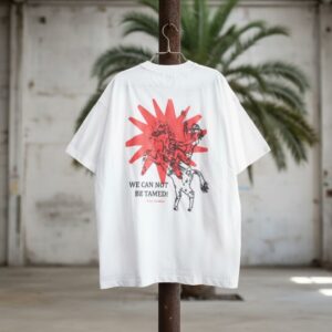 Oversized T-shirt – TAMED RED white