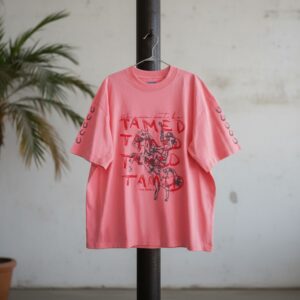 Oversized T-shirt – TAMED 001 coral