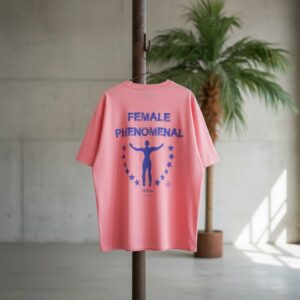 Oversized T-shirt – Coral FEMALE